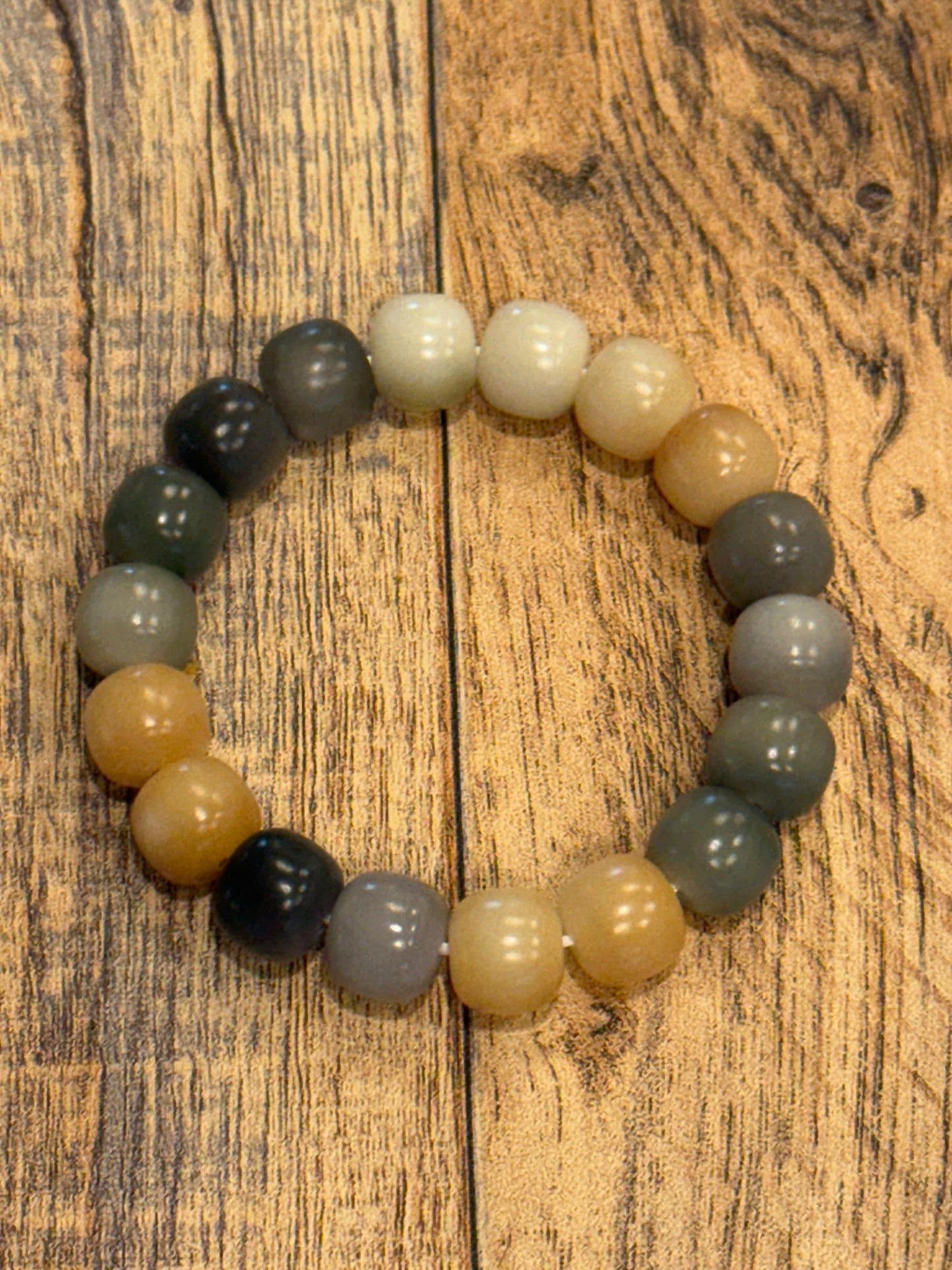 12mm Earthy Mix Color Barrel Beads