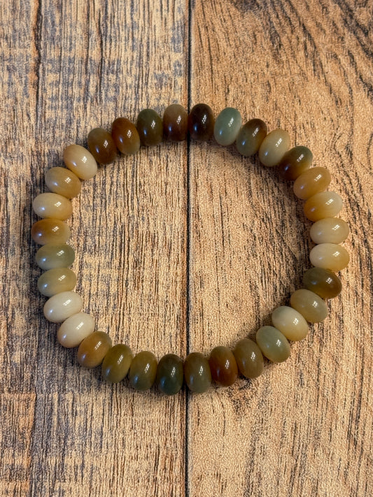 9mm Earthy Mixed Abacus Beads