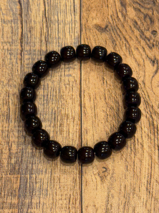 10mm Dark Cherry Barrel Beads