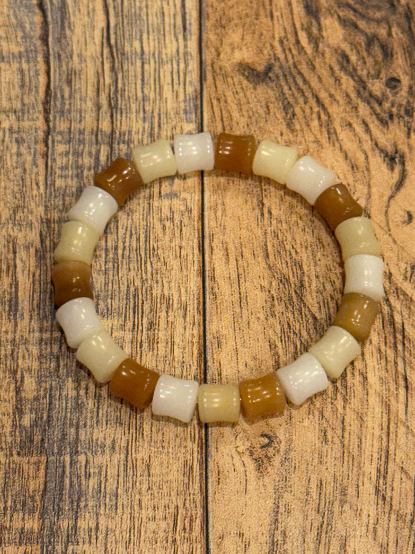 9mm Earthy Bamboo Shape Beads