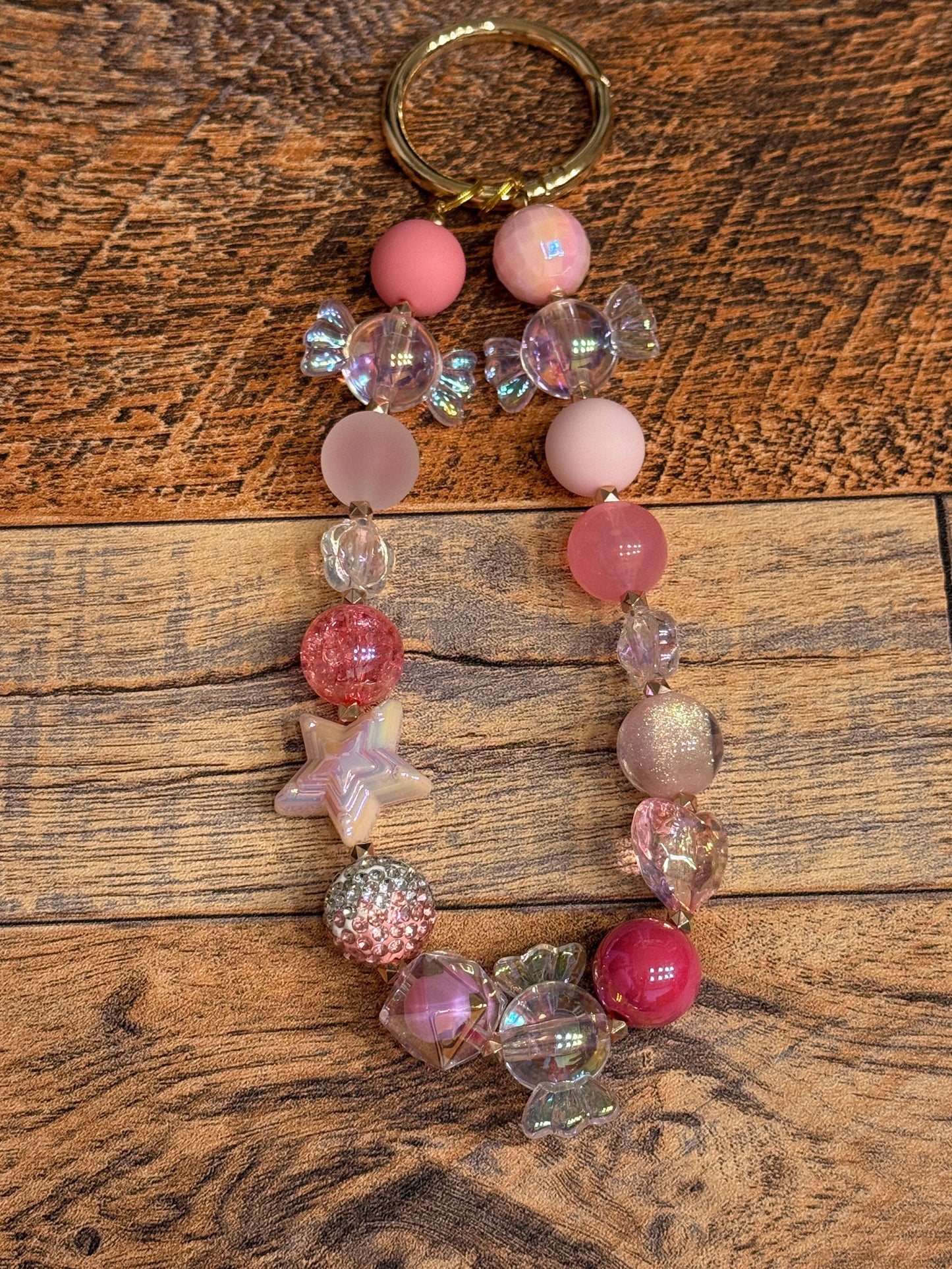 Pink Phone Strap/ Keychain