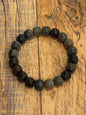 10mm Gray Barrel Beads