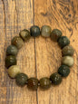13mm Earthy Mixed Color Barrel Beads