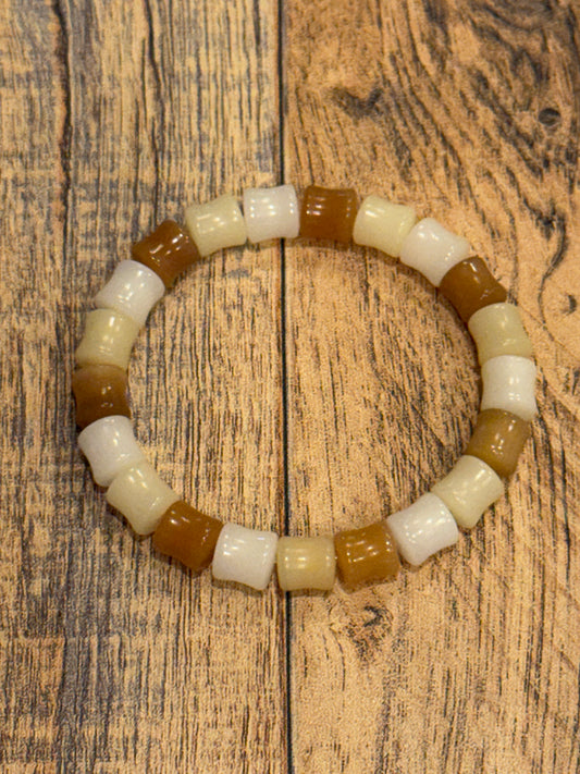 9mm Earthy Bamboo Shape Beads