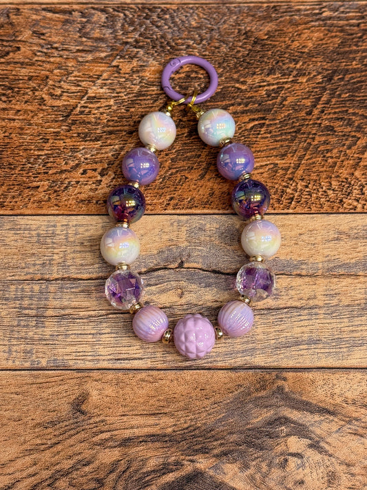 Small Purple Phone Strap/ Keychain