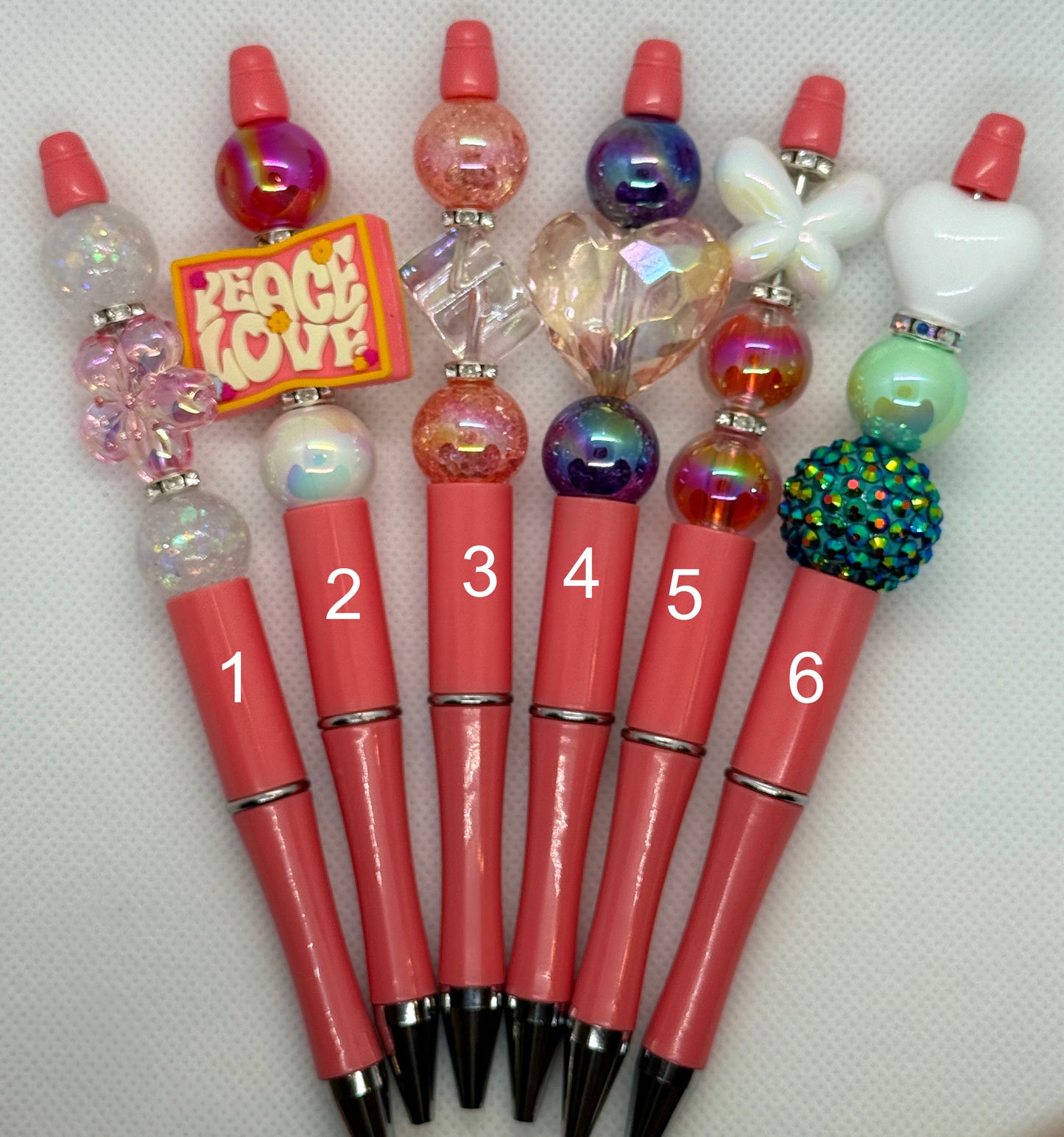 Coral Fancy Pens